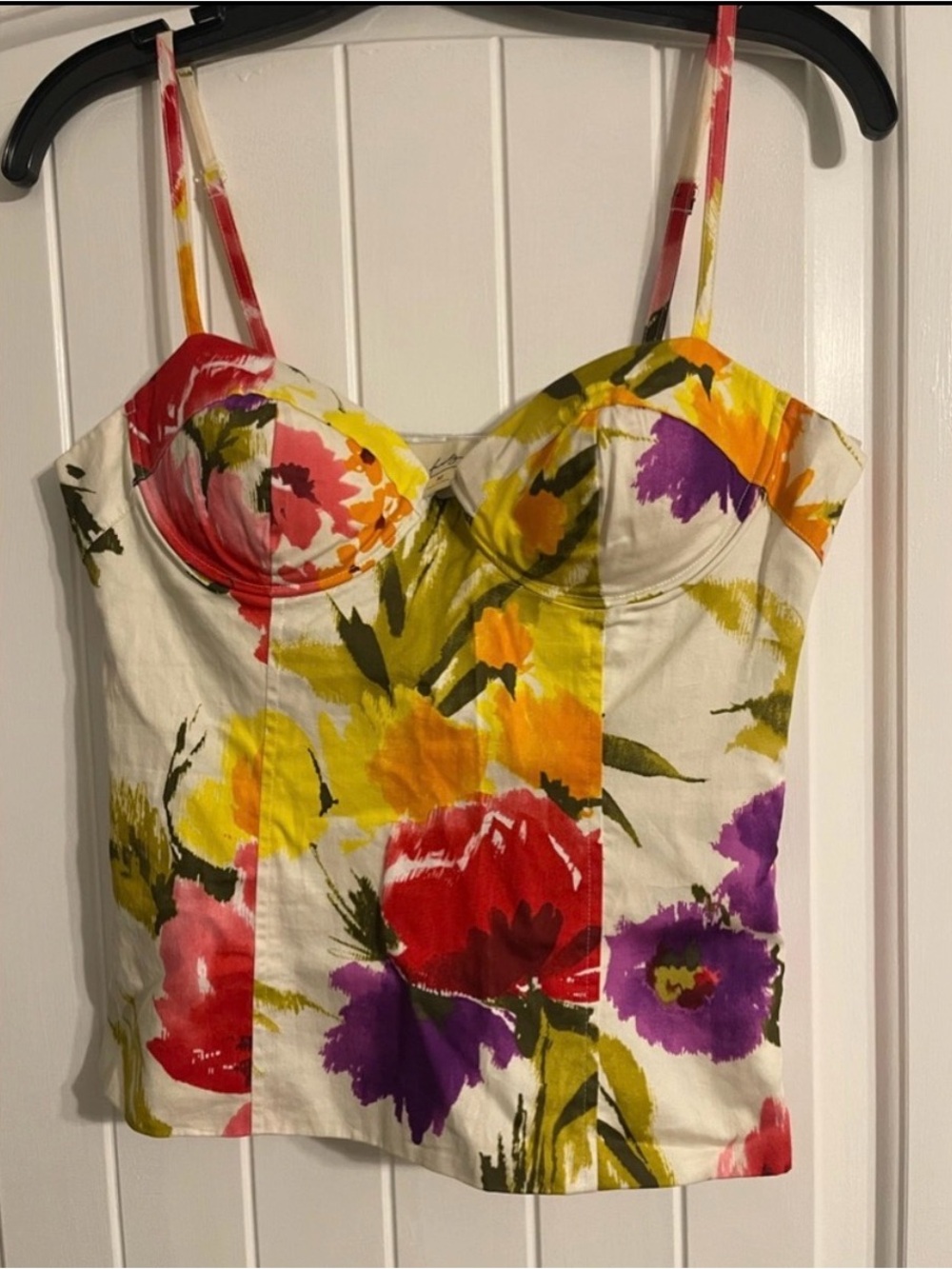 Forever 21 Floral Bustier Camisole in Multi-Color